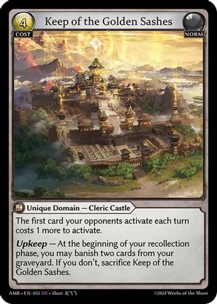Keep of the Golden Sashes (055) - Mortal Ambition Foil - The Grand Archivist