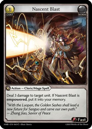 Nascent Blast (065) - Mortal Ambition Foil - The Grand Archivist