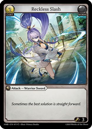 Reckless Slash (071) - Mortal Ambition Foil - The Grand Archivist