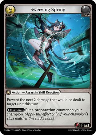 Swerving Spring (085) - Mortal Ambition Foil - The Grand Archivist