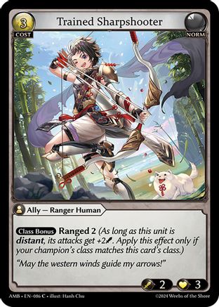 Trained Sharpshooter (086) - Mortal Ambition Foil - The Grand Archivist