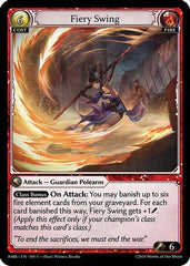 Fiery Swing (100) - Mortal Ambition Foil - The Grand Archivist
