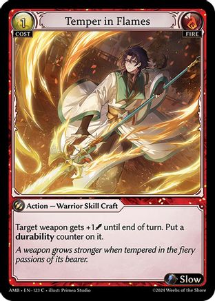 Temper in Flames (123) - Mortal Ambition Foil - The Grand Archivist