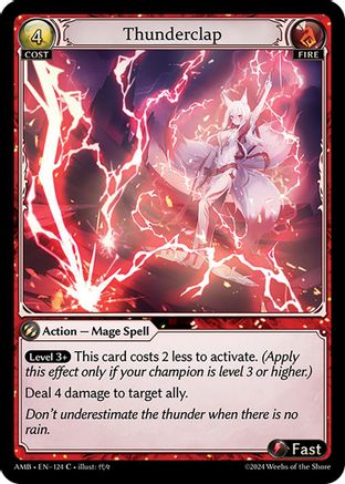 Thunderclap (124) - Mortal Ambition Foil - The Grand Archivist