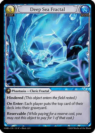 Deep Sea Fractal (131) - Mortal Ambition Foil - The Grand Archivist