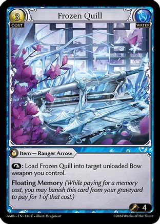 Frozen Quill (134) - Mortal Ambition Foil - The Grand Archivist