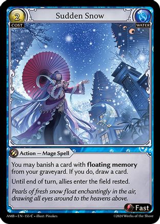Sudden Snow (155) - Mortal Ambition Foil - The Grand Archivist