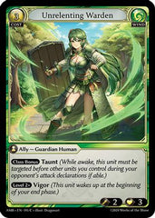 Unrelenting Warden (195) - Mortal Ambition Foil - The Grand Archivist