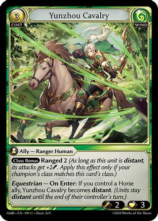 Yunzhou Cavalry (199) - Mortal Ambition Foil - The Grand Archivist