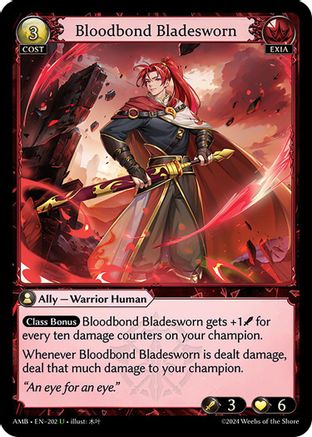 Bloodbond Bladesworn (202) - Mortal Ambition Foil - The Grand Archivist