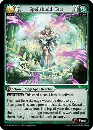 Spellshield: Tera (227) - Mortal Ambition Foil - The Grand Archivist