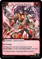 Jin, Undying Resolve (005) - Mortal Ambition Starter Decks - The Grand Archivist