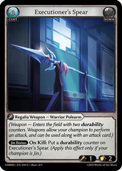 Executioner's Spear (010) - Mortal Ambition Starter Decks