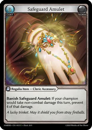 Safeguard Amulet (013) - Mortal Ambition Starter Decks - The Grand Archivist