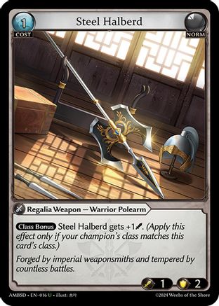 Steel Halberd (016) - Mortal Ambition Starter Decks - The Grand Archivist