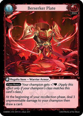Berserker Plate (019) - Mortal Ambition Starter Decks - The Grand Archivist