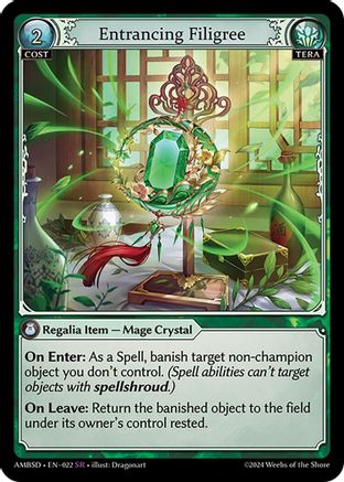 Entrancing Filigree (022) - Mortal Ambition Starter Decks - The Grand Archivist