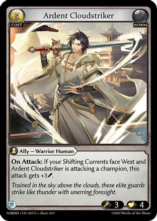 Ardent Cloudstriker (023) - Mortal Ambition Starter Decks - The Grand Archivist