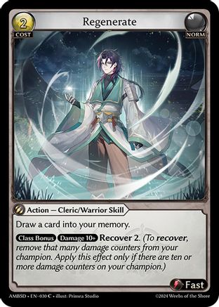 Regenerate (030) - Mortal Ambition Starter Decks - The Grand Archivist