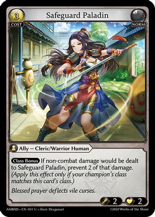 Safeguard Paladin (031) - Mortal Ambition Starter Decks - The Grand Archivist