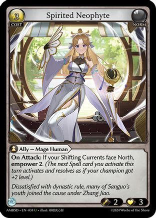Spirited Neophyte (034) - Mortal Ambition Starter Decks - The Grand Archivist