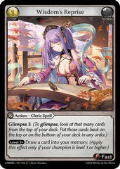 Wisdom's Reprise (037) - Mortal Ambition Starter Decks - The Grand Archivist