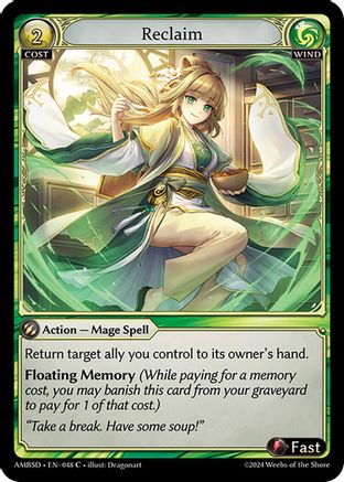 Reclaim (048) - Mortal Ambition Starter Decks - The Grand Archivist