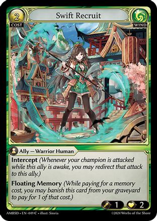 Swift Recruit (049) - Mortal Ambition Starter Decks - The Grand Archivist