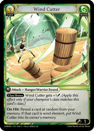Wind Cutter (050) - Mortal Ambition Starter Decks - The Grand Archivist