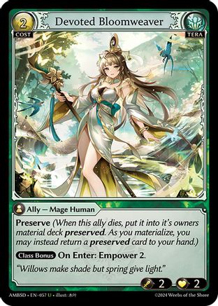 Devoted Bloomweaver (057) - Mortal Ambition Starter Decks - The Grand Archivist