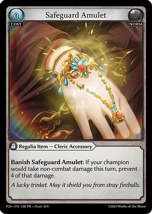 Safeguard Amulet (138) - Promotional Cards Foil - The Grand Archivist
