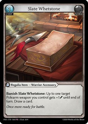Slate Whetstone (144) - Promotional Cards Foil - The Grand Archivist