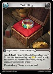 Tariff Ring (149) - Promotional Cards Foil - The Grand Archivist