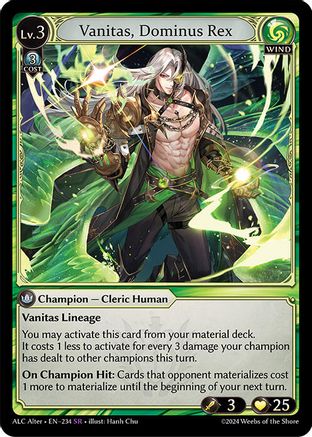 Vanitas, Dominus Rex (234) - Alchemical Revolution Alter Edition Foil - The Grand Archivist