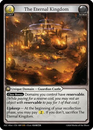 The Eternal Kingdom (089) - Alchemical Revolution Alter Edition Foil - The Grand Archivist