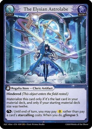 The Elysian Astrolabe (039) - Alchemical Revolution Alter Edition Foil - The Grand Archivist