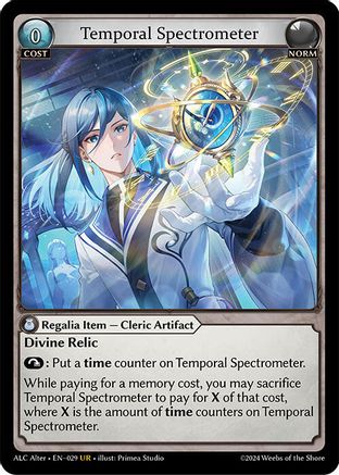 Temporal Spectrometer (029) - Alchemical Revolution Alter Edition Foil - The Grand Archivist