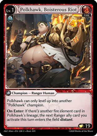 Polkhawk, Boisterous Riot (228) - Alchemical Revolution Alter Edition - The Grand Archivist