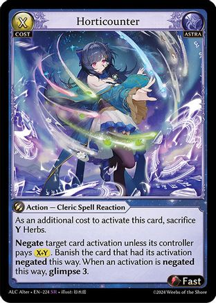 Horticounter (224) - Alchemical Revolution Alter Edition - The Grand Archivist