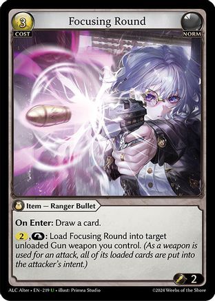 Focusing Round (219) - Alchemical Revolution Alter Edition Foil - The Grand Archivist
