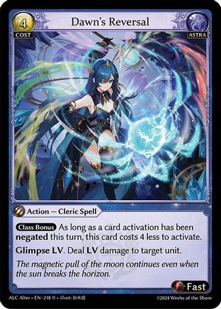 Dawn's Reversal (218) - Alchemical Revolution Alter Edition - The Grand Archivist