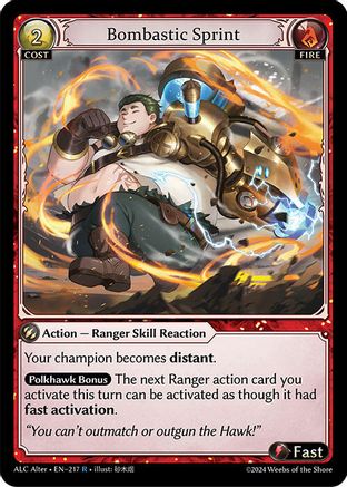 Bombastic Sprint (217) - Alchemical Revolution Alter Edition - The Grand Archivist