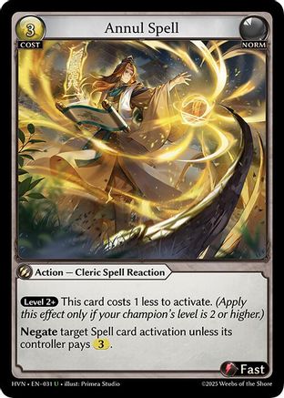 Annul Spell (031) - Abyssal Heaven - The Grand Archivist