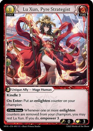 Lu Xun, Pyre Strategist (093) - Abyssal Heaven - The Grand Archivist
