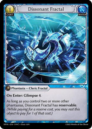 Dissonant Fractal (119) - Abyssal Heaven Foil - The Grand Archivist