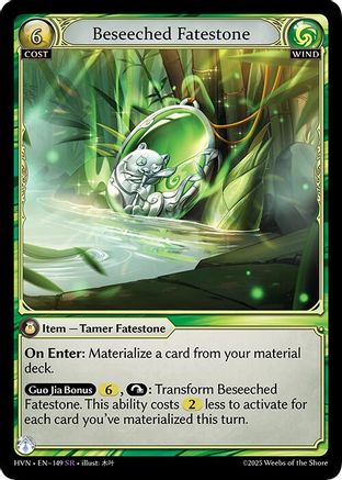 Beseeched Fatestone // Daunting Panda (149) - Abyssal Heaven Foil - The Grand Archivist