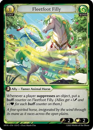 Fleetfoot Filly (155) - Abyssal Heaven Foil - The Grand Archivist