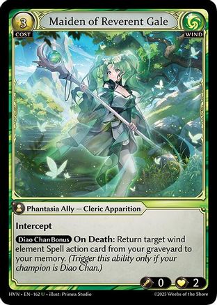Maiden of Reverent Gale (162) - Abyssal Heaven Foil - The Grand Archivist