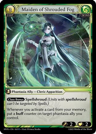 Maiden of Shrouded Fog (163) - Abyssal Heaven Foil - The Grand Archivist