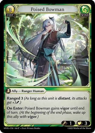 Poised Bowman (166) - Abyssal Heaven Foil - The Grand Archivist